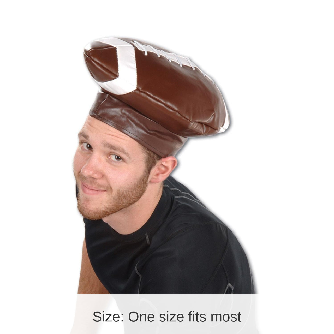 6 Pack Bulk Vinyl Football Party Hat