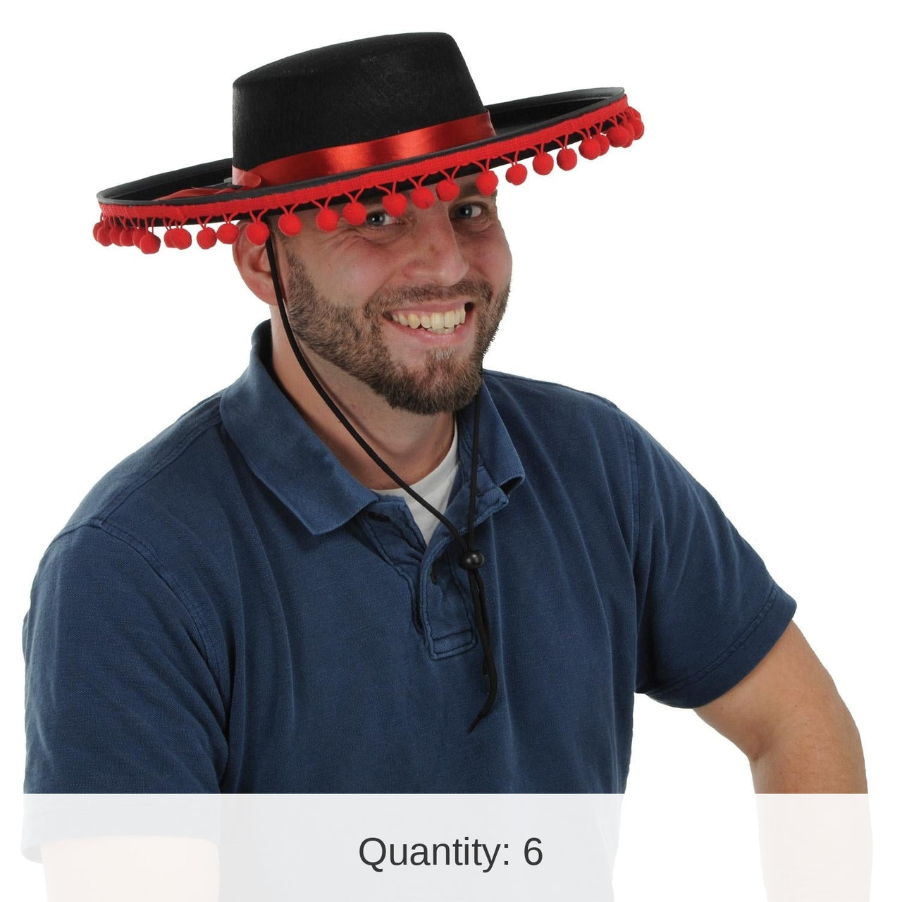 6 Pack Bulk Fiesta Felt Spanish Hat