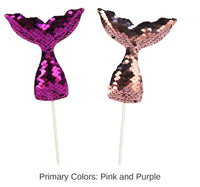 48 Pack Bulk Sequined Mermaid Tail Party Picks
