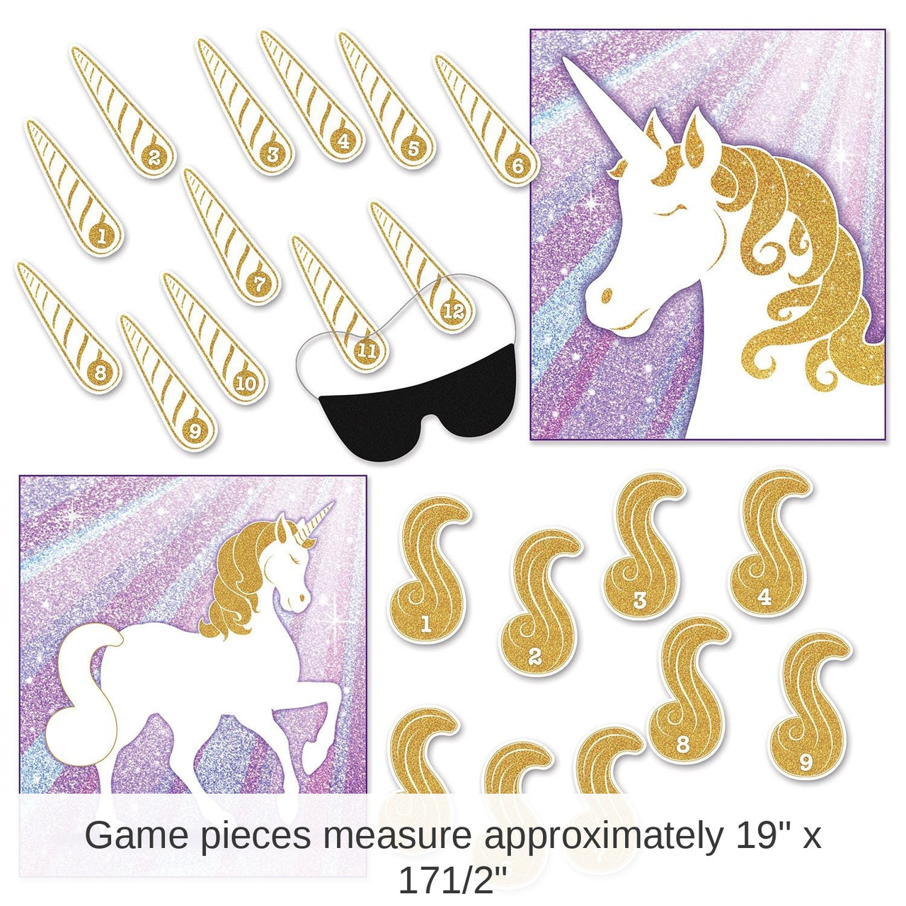 48 Pack Bulk Unicorn Party Games