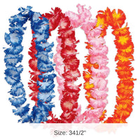 6 Pack Bulk Luau Party Hawaiian Floral Leis