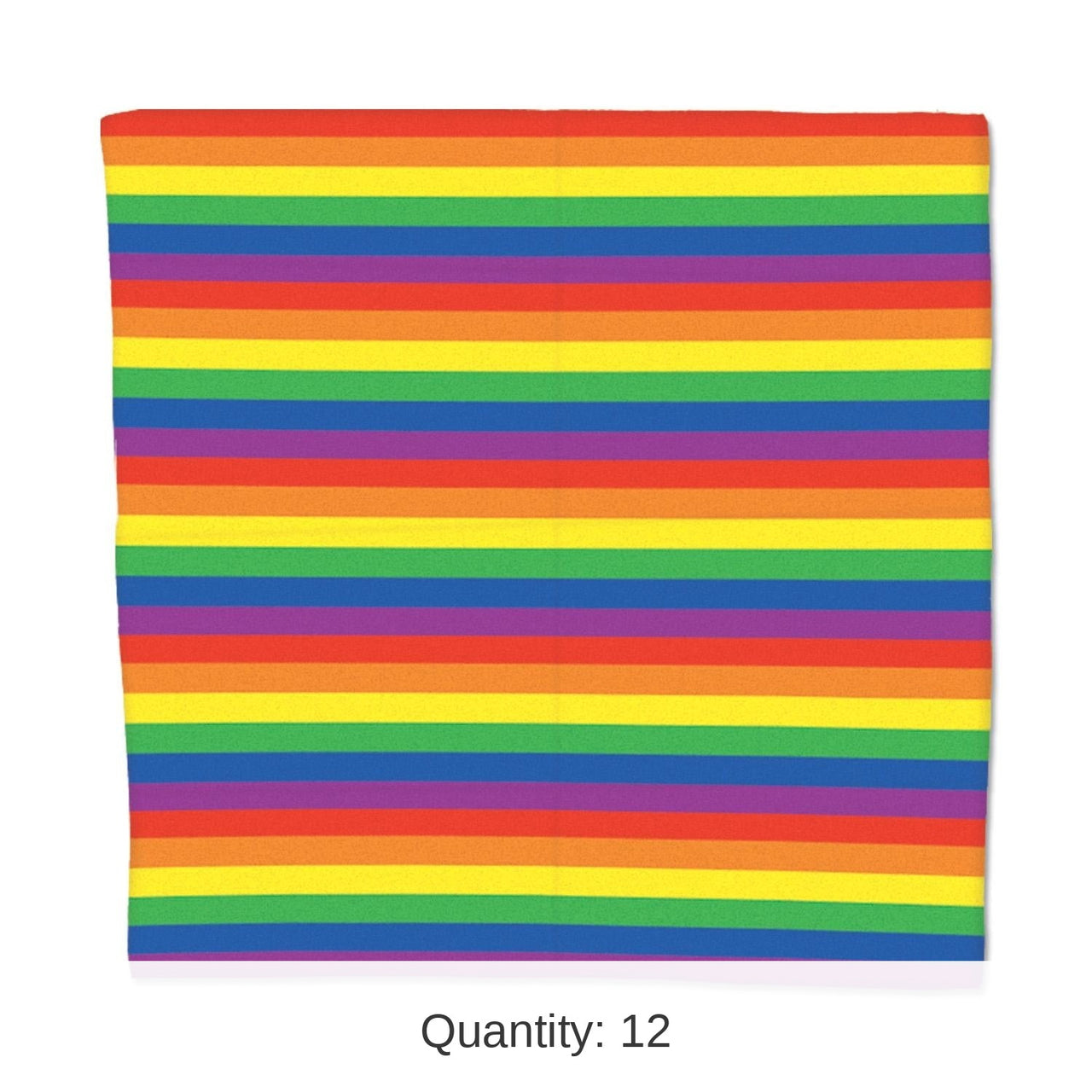 12 Pack Bulk Rainbow Party Bandana