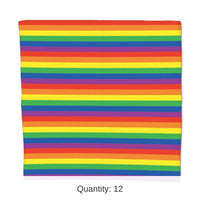 12 Pack Bulk Rainbow Party Bandana