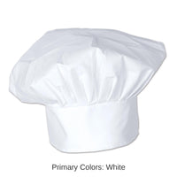 12 Pack Bulk Oversized Fabric Chef's Hat- White