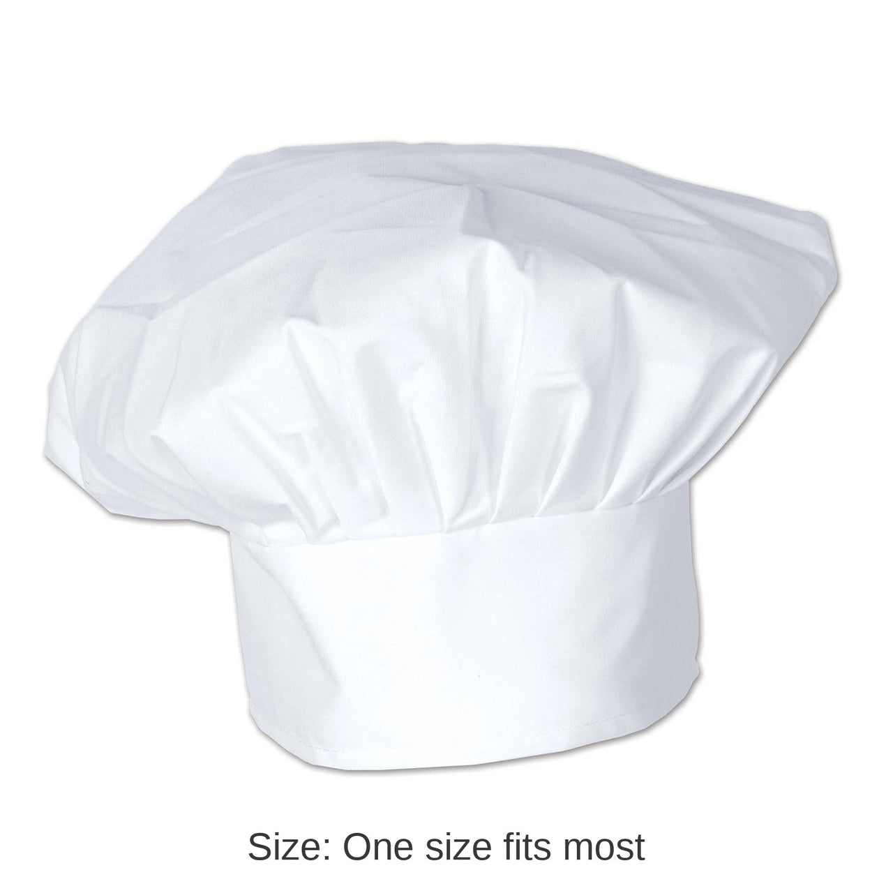 12 Pack Bulk Oversized Fabric Chef's Hat- White
