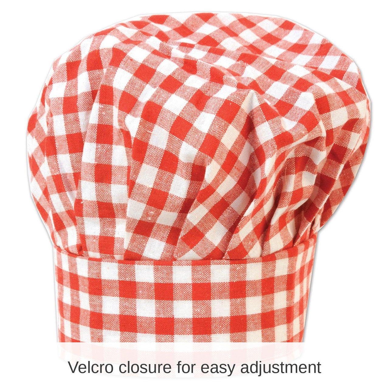 12 Pack Bulk Gingham Fabric Chef's Hat