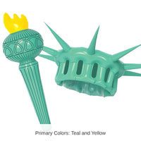6 Pack Bulk Inflatable Statue Of Liberty Wearable Set
