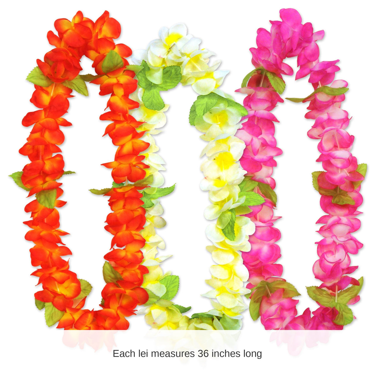 18 Pack Bulk Luau Party Sunset Floral Leis
