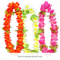 18 Pack Bulk Luau Party Sunset Floral Leis