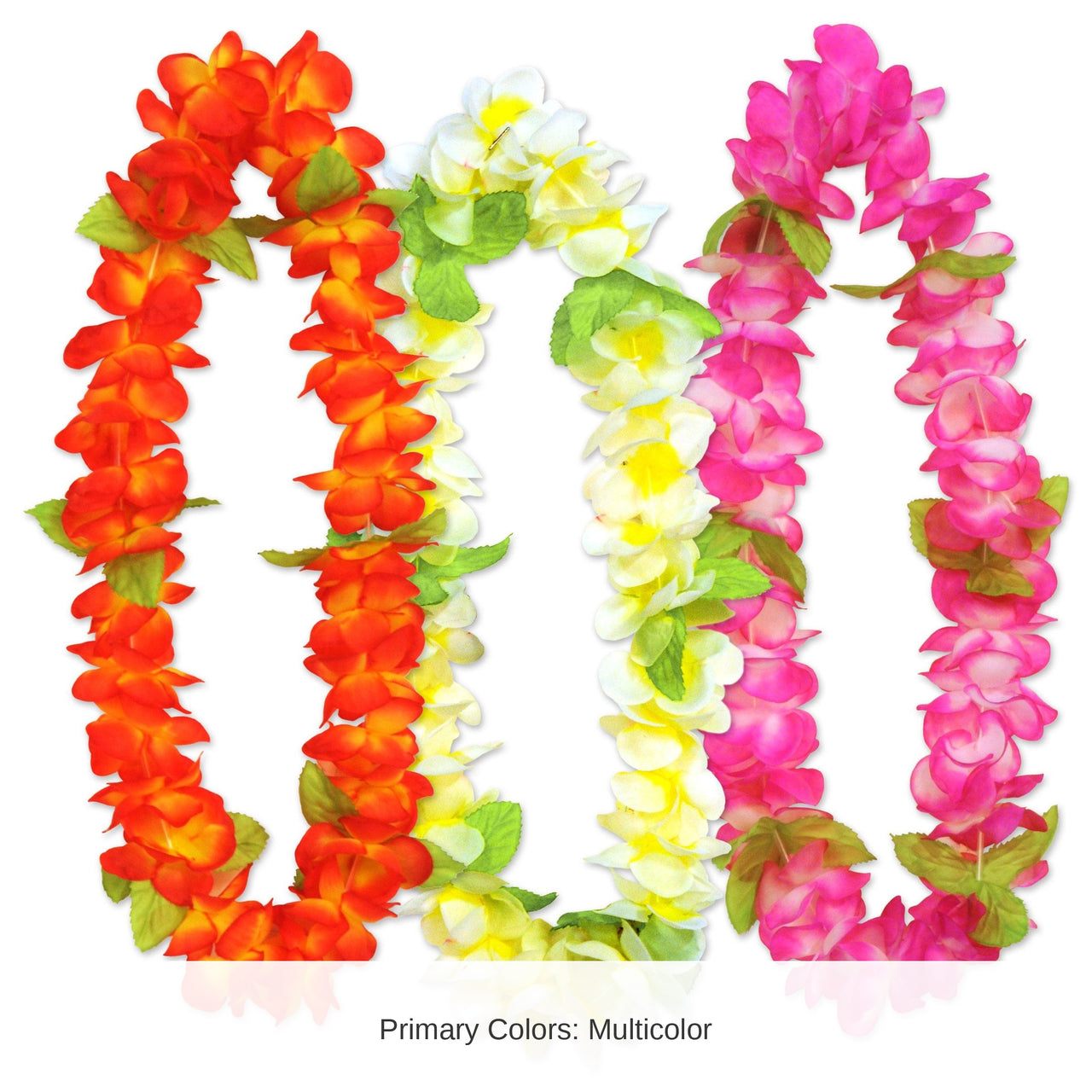 18 Pack Bulk Luau Party Sunset Floral Leis