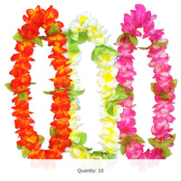 18 Pack Bulk Luau Party Sunset Floral Leis
