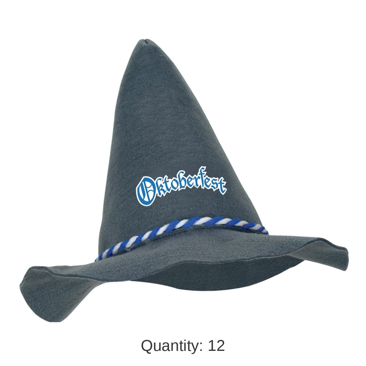 12 Pack Bulk Oktoberfest Felt Peasant Hat