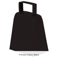 12 Pack Bulk Party Cowbells - black