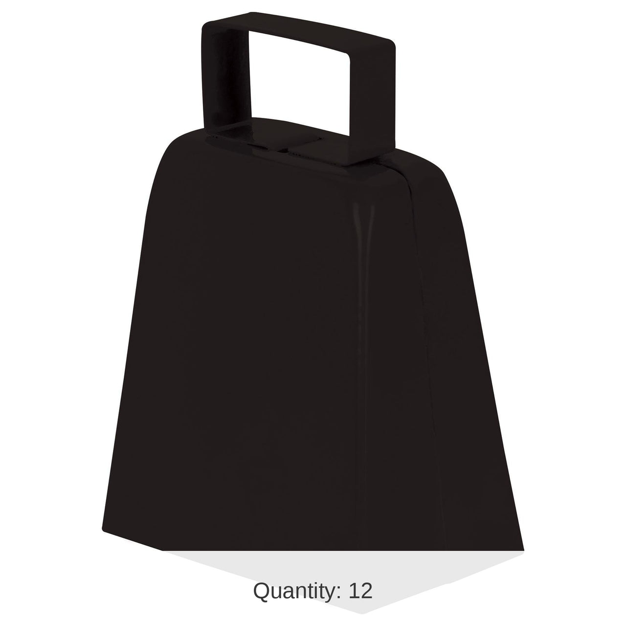 12 Pack Bulk Party Cowbells - black