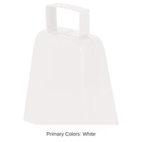 12 Pack Bulk Party Cowbells - white