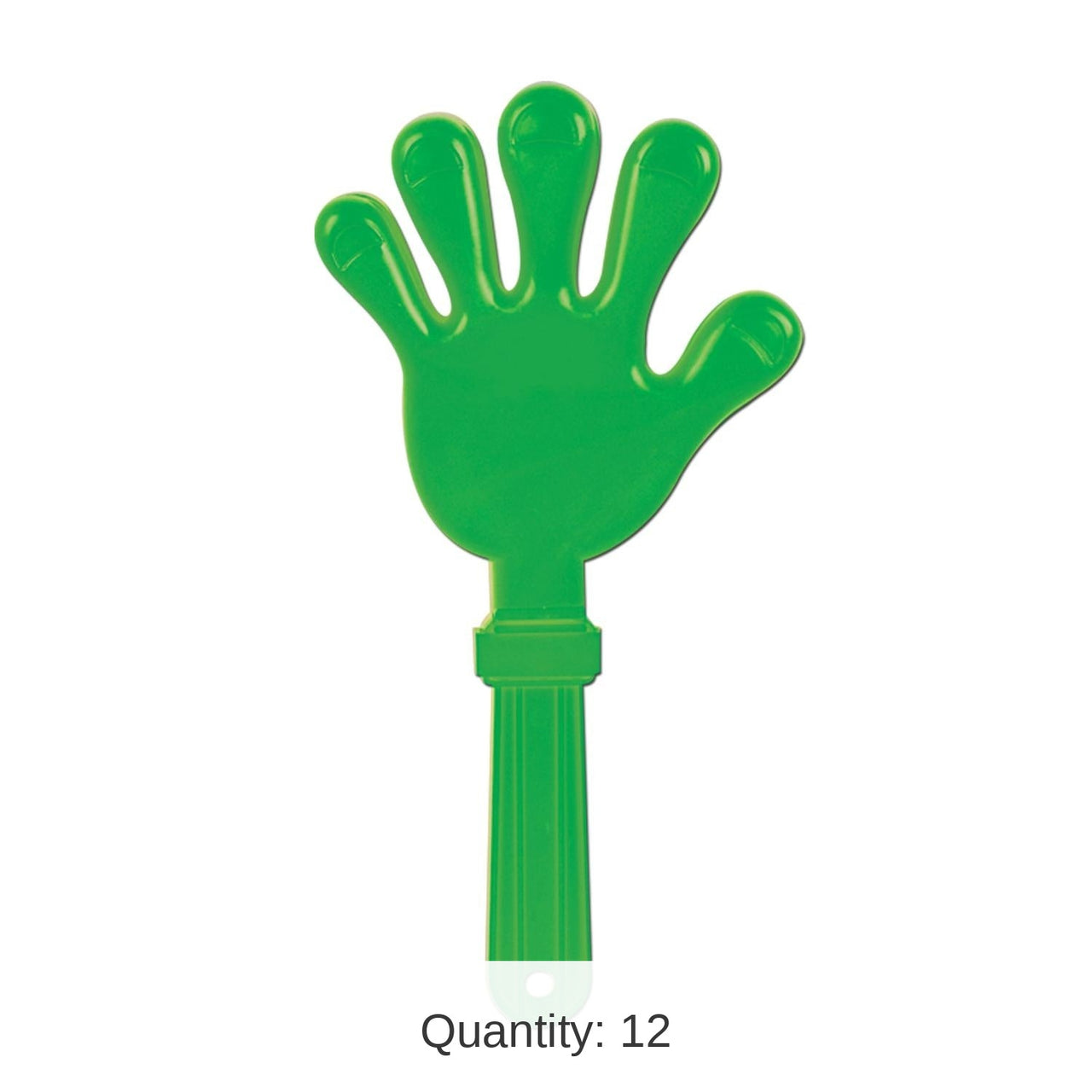 12 Pack Bulk Giant Hand Party Clapper - green
