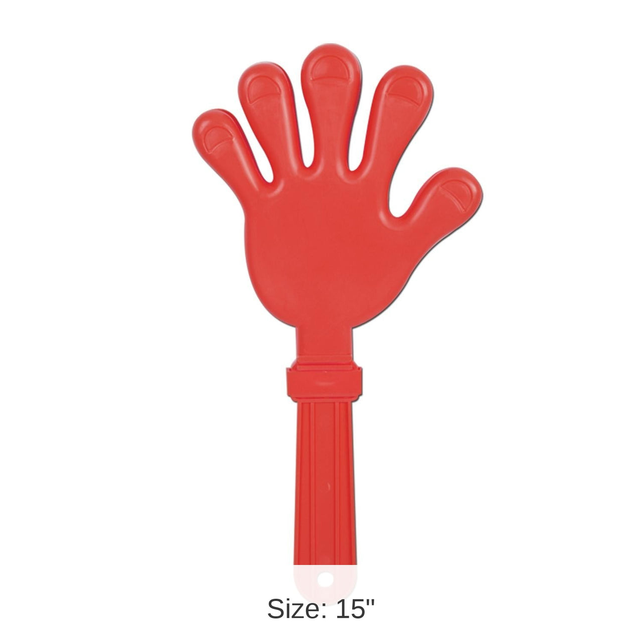 12 Pack Bulk Giant Hand Party Clapper - red