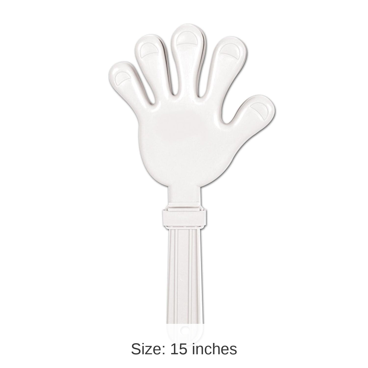 12 Pack Bulk Giant Hand Party Clapper - white