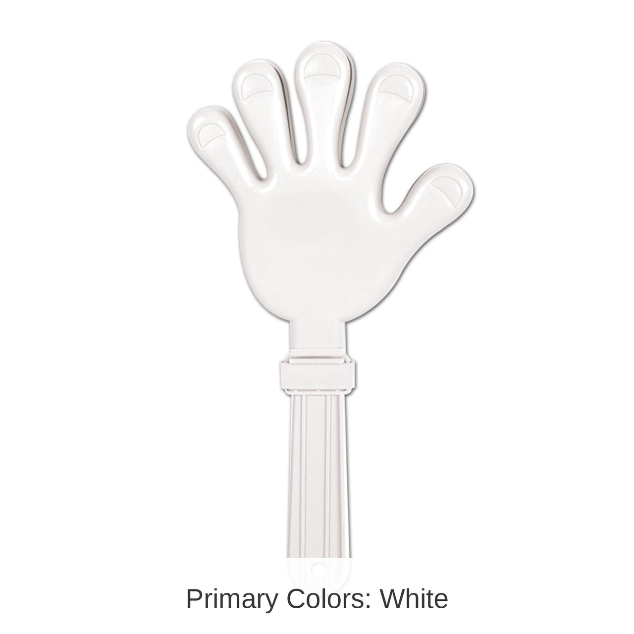 12 Pack Bulk Giant Hand Party Clapper - white