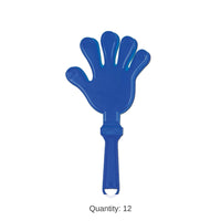 12 Pack Bulk Hand Party Clapper - blue