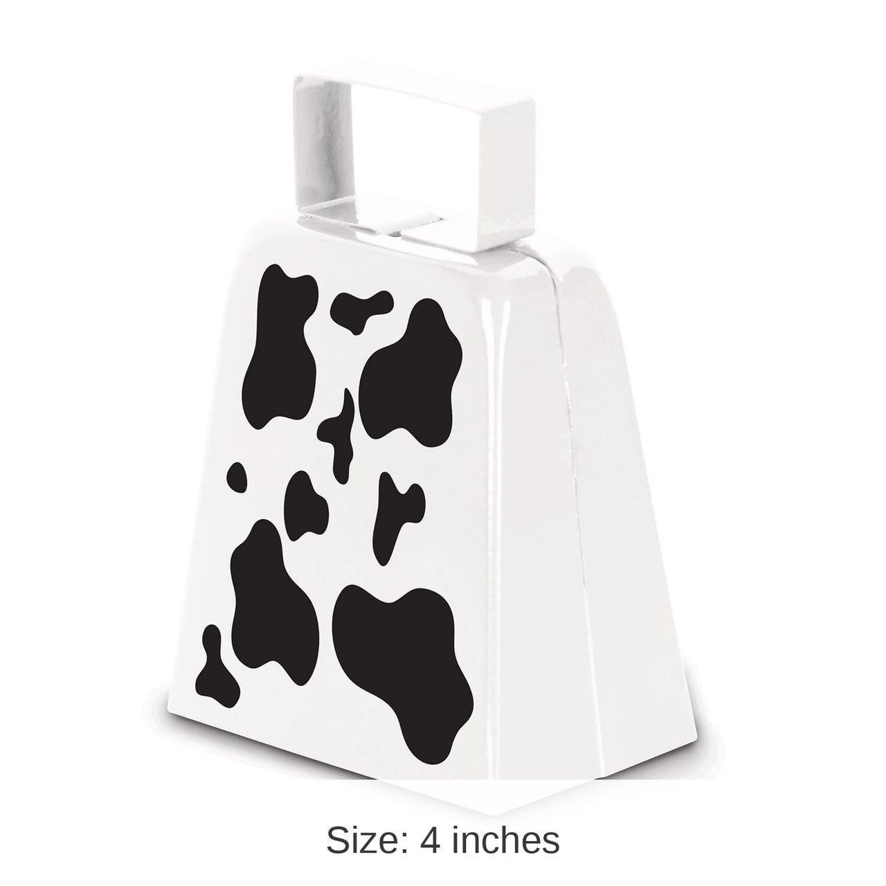 12 Pack Bulk Cow Print Cowbell