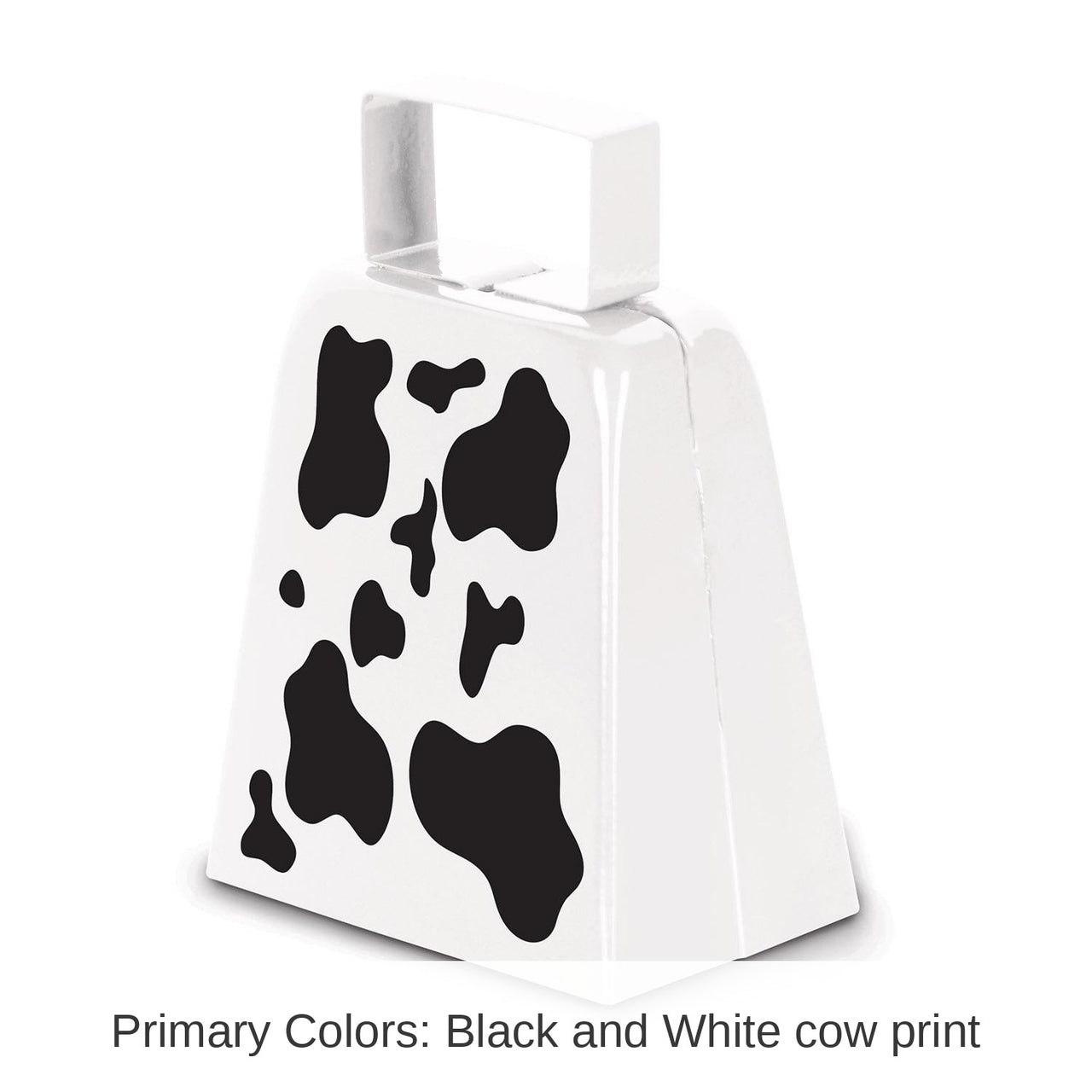 12 Pack Bulk Cow Print Cowbell