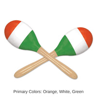 24 Pack Bulk Fiesta Red, White/Green Maracas
