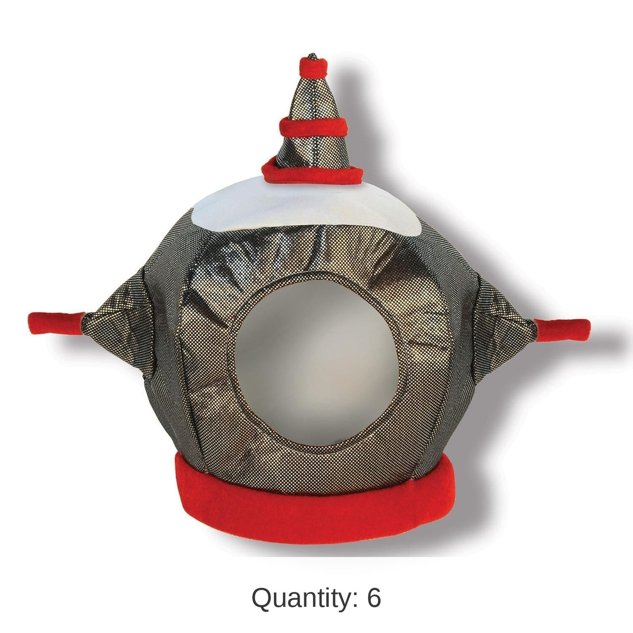 6 Pack Bulk Fabric Robot Helmet