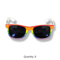 6 Pack Bulk Rainbow Glasses