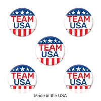 60 Pack Bulk Team USA Party Buttons