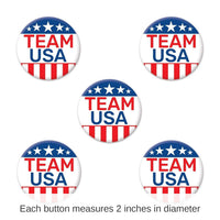 60 Pack Bulk Team USA Party Buttons