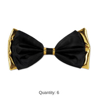 6 Pack Bulk Halloween Fabric Bow Tie