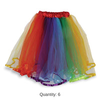 6 Pack Bulk Rainbow Tutu