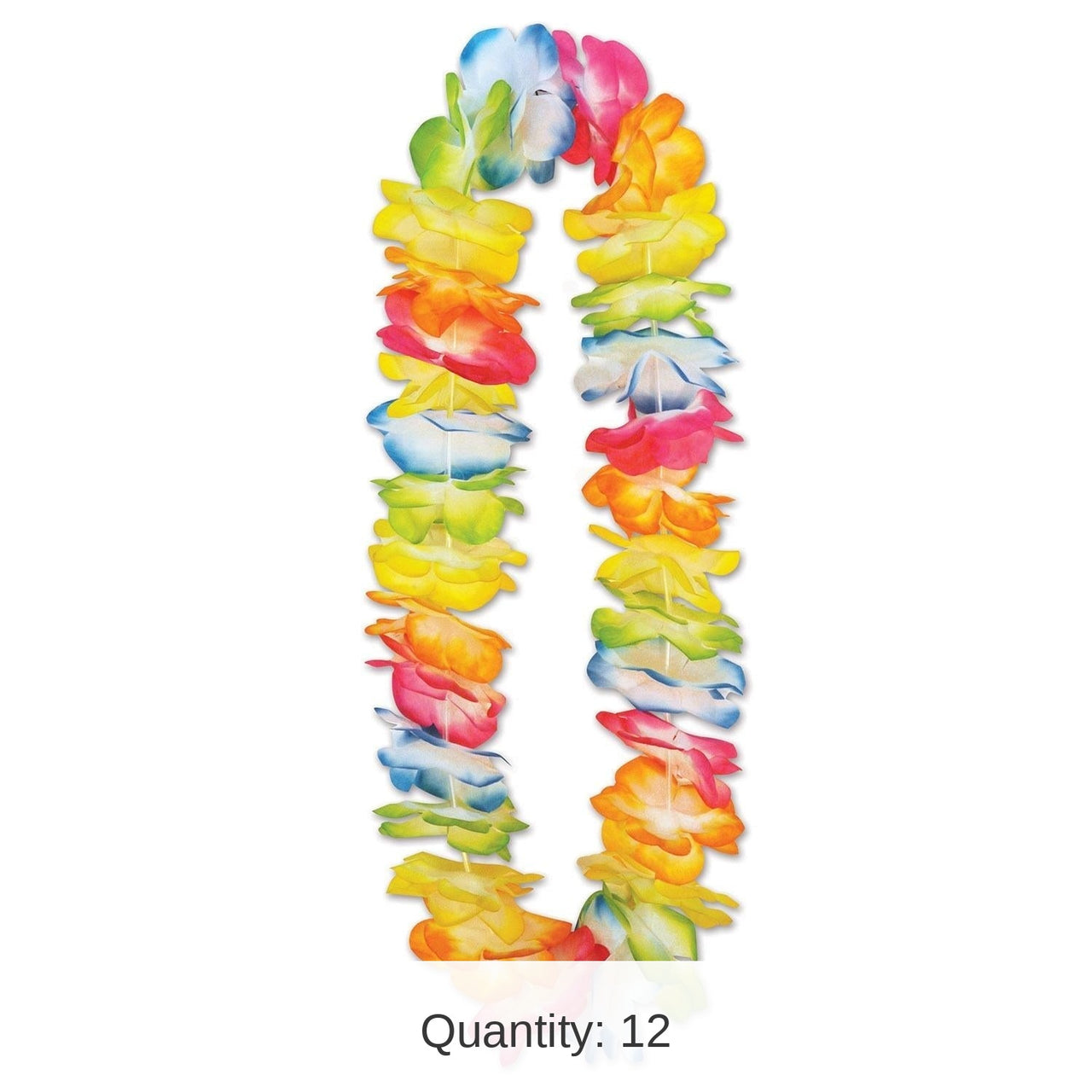 12 Pack Bulk Luau Party Mahalo Floral Lei