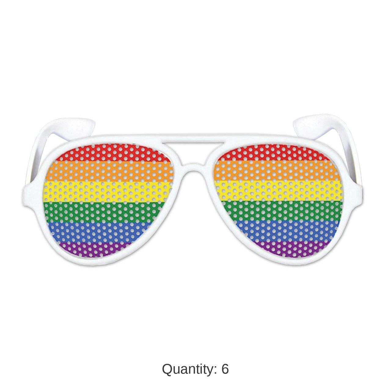 6 Pack Bulk Rainbow Pinhole Glasses