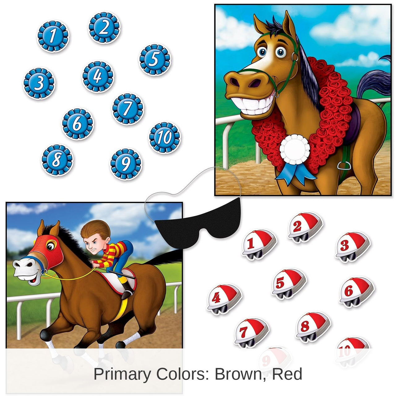 48 Pack Bulk Horse Racing Party Games