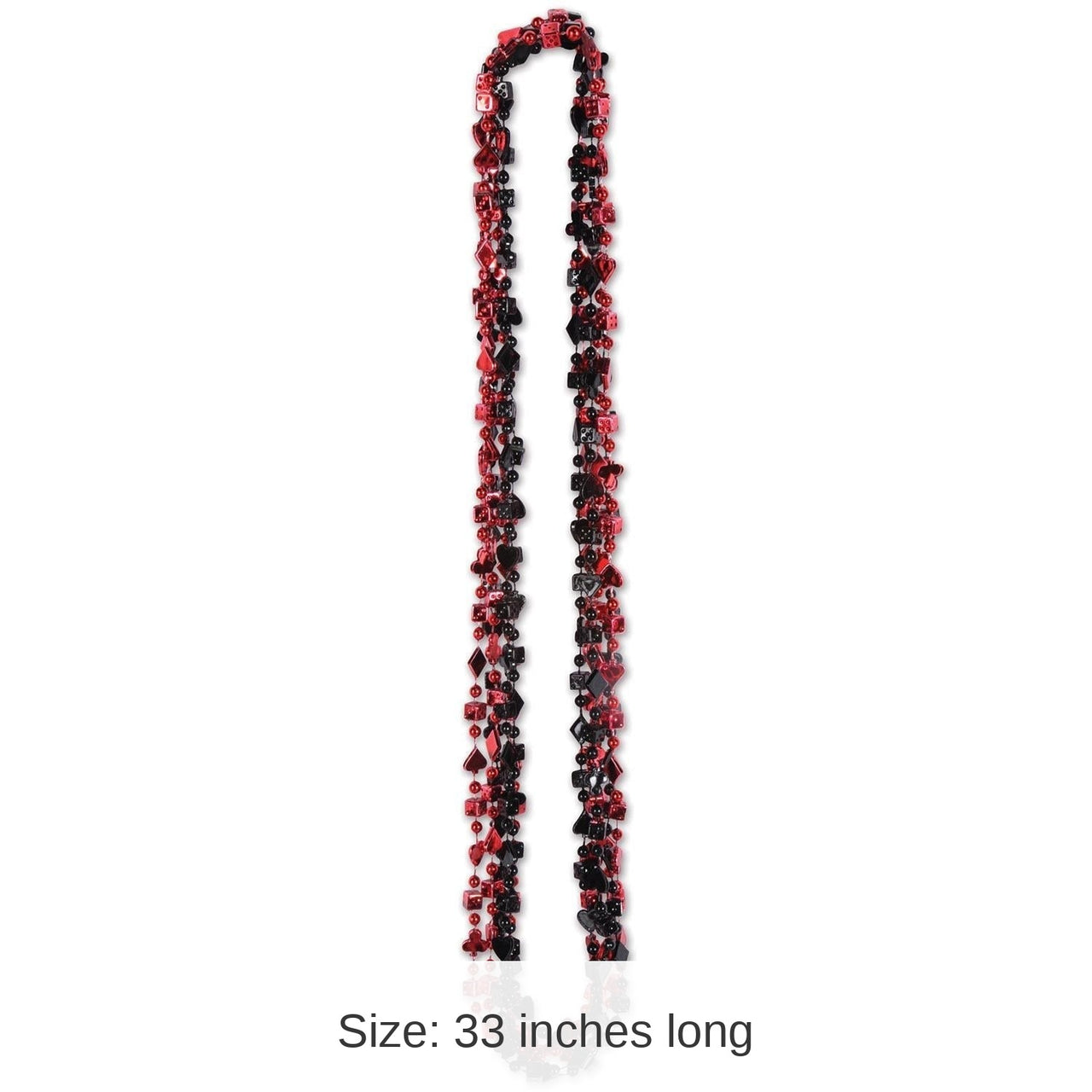 72 Pack Bulk Casino Party Bead Necklaces
