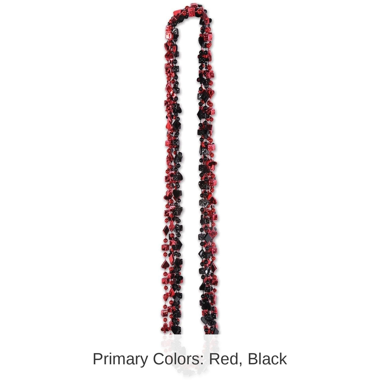 72 Pack Bulk Casino Party Bead Necklaces