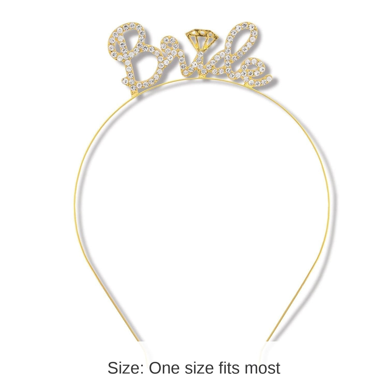 12 Pack Bulk Bachelorette Party Rhinestone Bride Headband