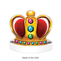12 Pack Bulk Mardi Gras King/Queen Crown Headband