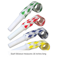 100 Pack Bulk New Year's Eve Party Blowouts asst colors