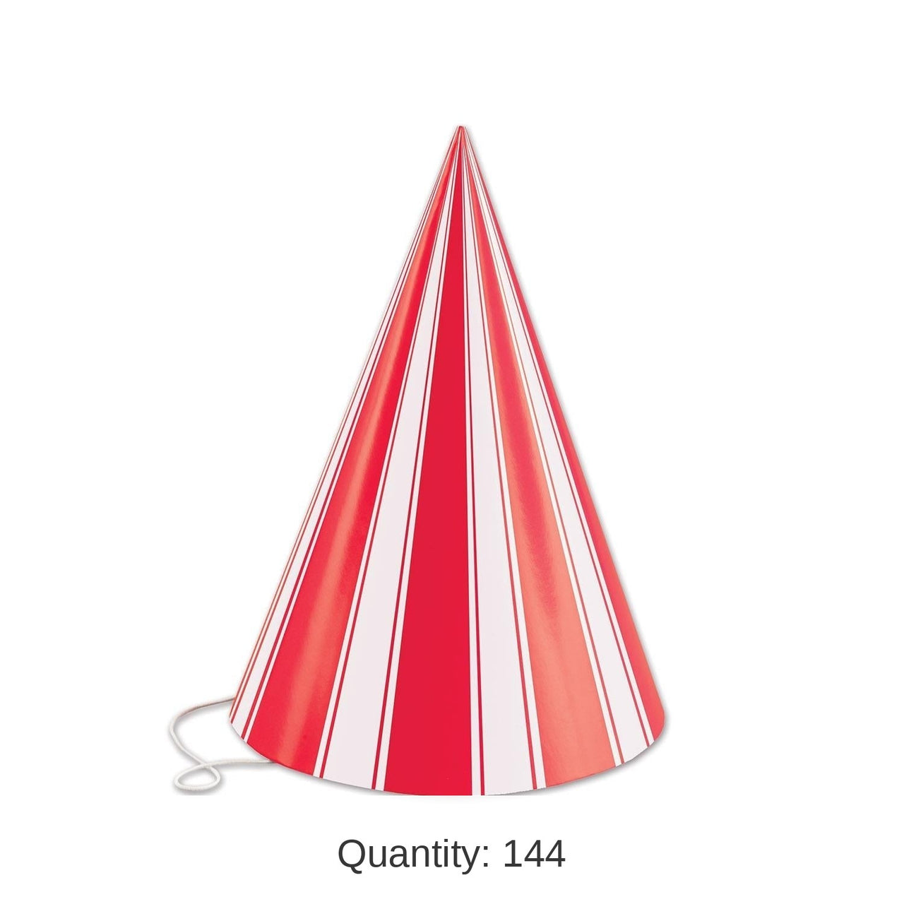 144 Pack Bulk Striped Cone Hat