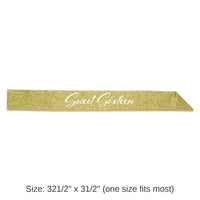 6 Pack Bulk Sweet Sixteen Glittered Sash