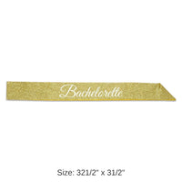 6 Pack Bulk Bachelorette Glittered Sash