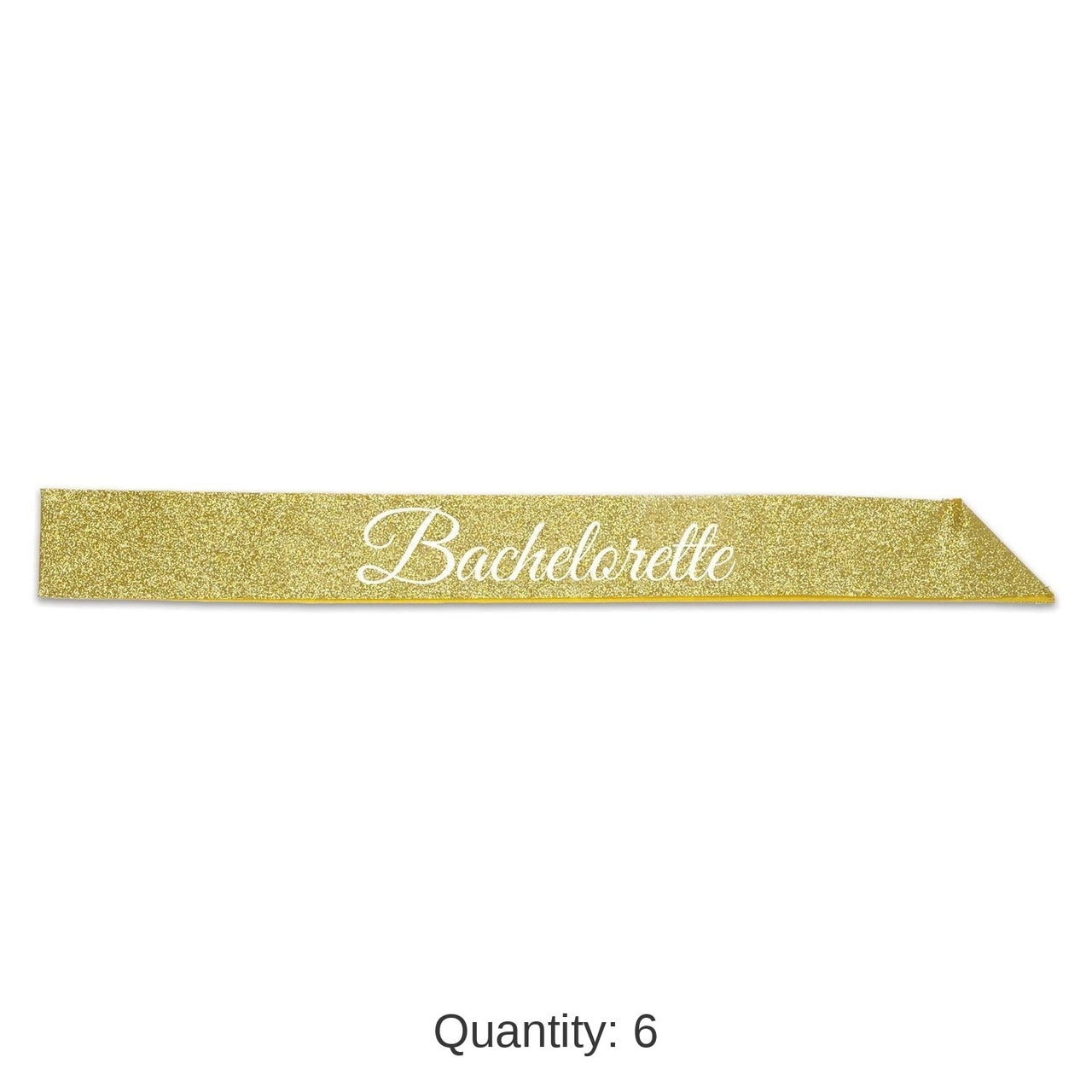 6 Pack Bulk Bachelorette Glittered Sash