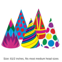 144 Pack Bulk Cone Hats
