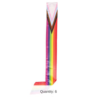 6 Pack Bulk Pride Flag Satin Sash