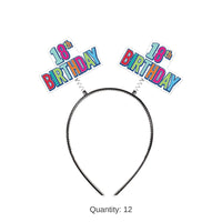 12 Pack Bulk 18th Birthday Boppers multi-color