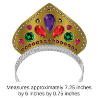 72 Pack Bulk Mardi Gras Printed Jeweled Tiara