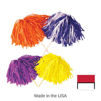 144 Pack Bulk Red & White Tissue Pom Pom 480 Strands Football & Spirit